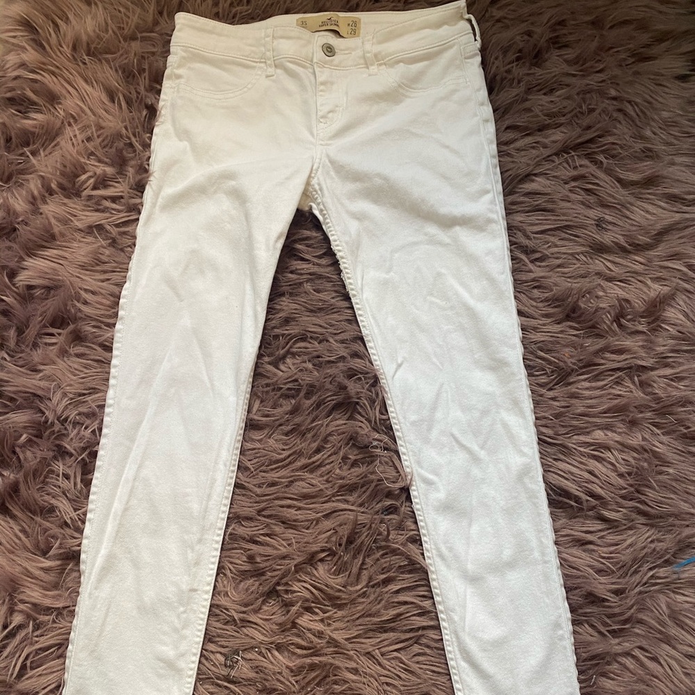 Hollister white jeans